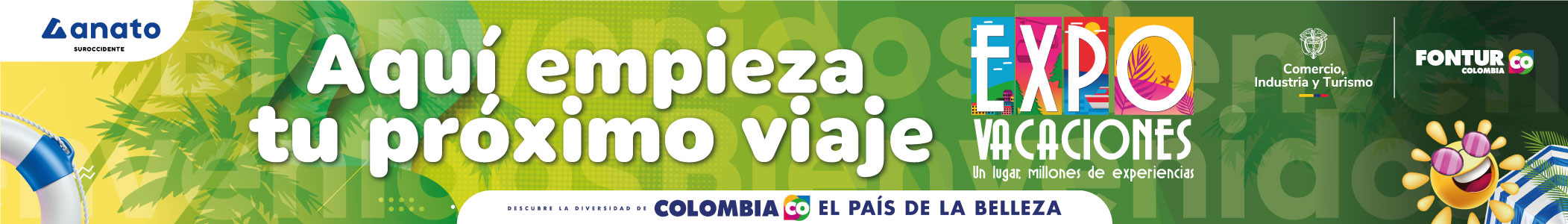 Pórtico de entrada de Expovacaciones