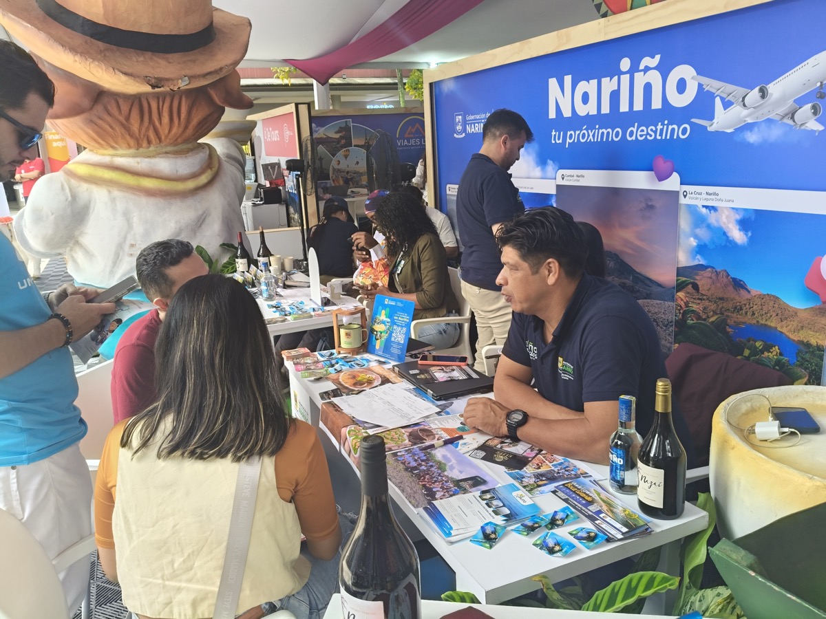 Stand de Nariño con productos regionales